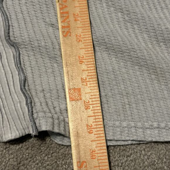 Soft Surroundings Large Hoodie Sweater Cotton Full Zip Pockets Walffle Knit Gray - Picture 7 of 7